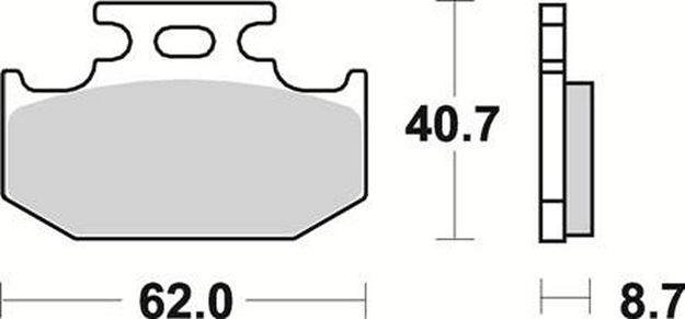 Колодки задние Braking под мотоциклы Suzuki, Yamaha Djebel 250 Braking - мотозапчасть