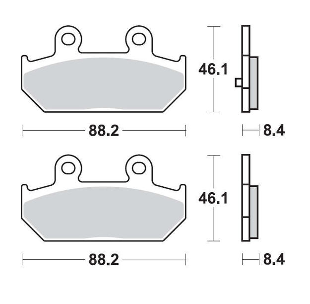 Тормозные колодки Braking 896SM1 Braking - мотозапчасть