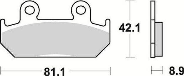 Комплект тормозных колодок Braking под мотоциклы Honda Braking - мотозапчасть