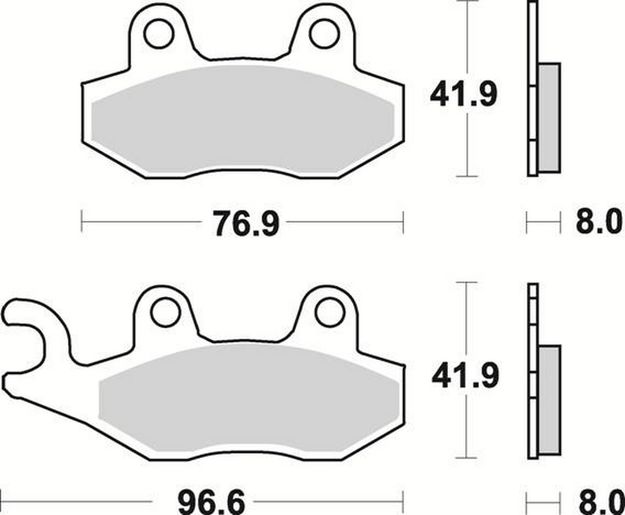 Комплект тормозных колодок Braking под мотоциклы Honda, Kawasaki, Triumph, Yamaha Braking - мотозапчасть