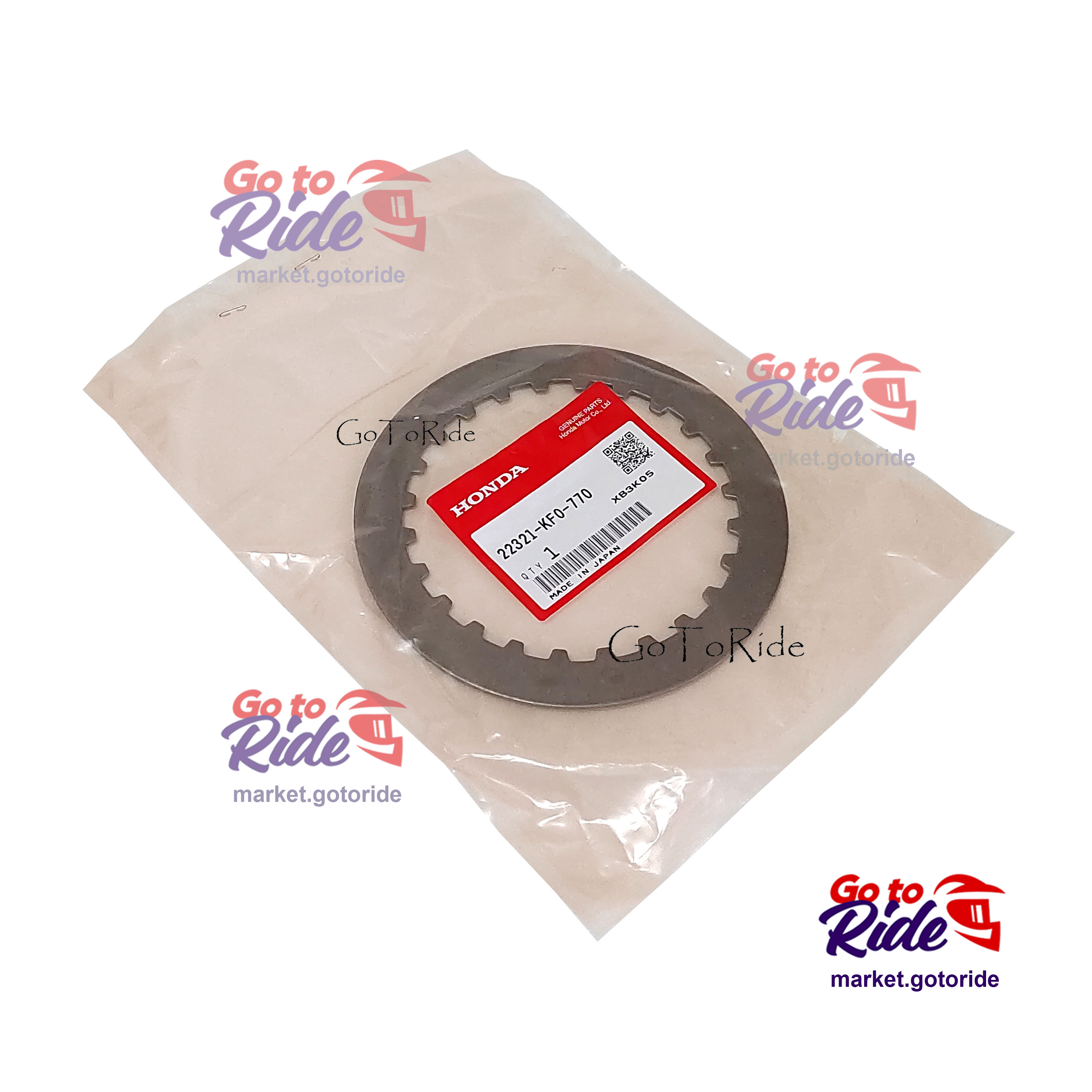 Диск сцепления стальной XR250 (MD30) CRF250R CRF250X XR400 NX250 CBF250 22321-KF0-770 / 22321-KF0-000 Honda - мотозапчасть Диск сцепления стальной XR250 (MD30) CRF250R CRF250X XR400 NX250 CBF250 22321-KF0-770 / 22321-KF0-000 Honda - фото 1