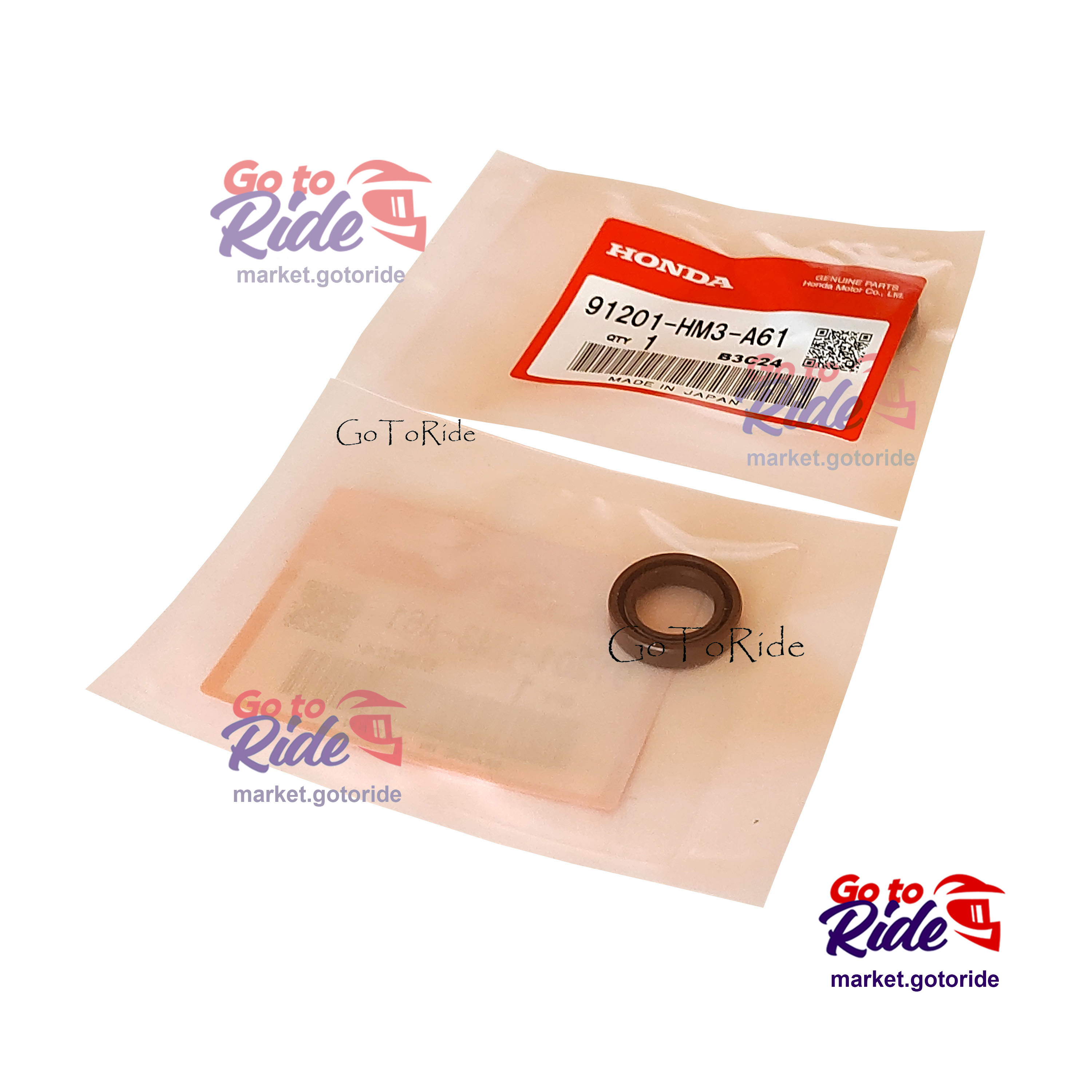 Сальник хвостовика коленвала XR250 (14x22x5) (  91201-KF0-000 / 91201-KF0-003 / 91201-KF0-004 / 91203-KK0-003 ) Honda - фото 1