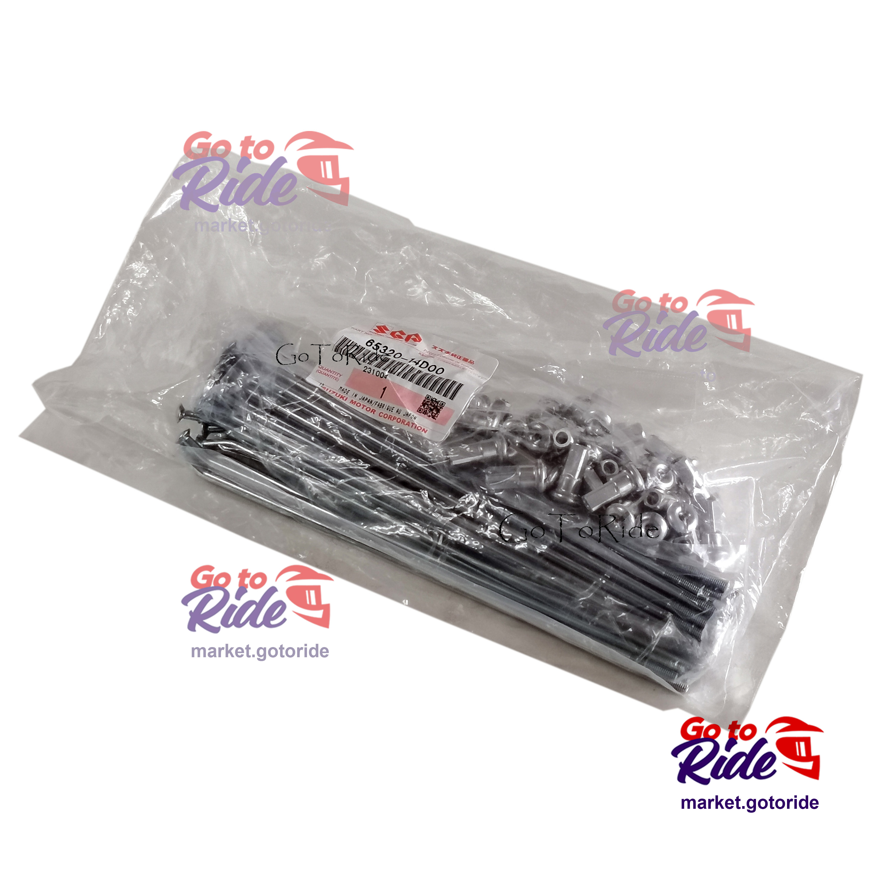Комплект спиц заднего колеса 18" Djebel 250, комплект 36 шт Suzuki - фото 1