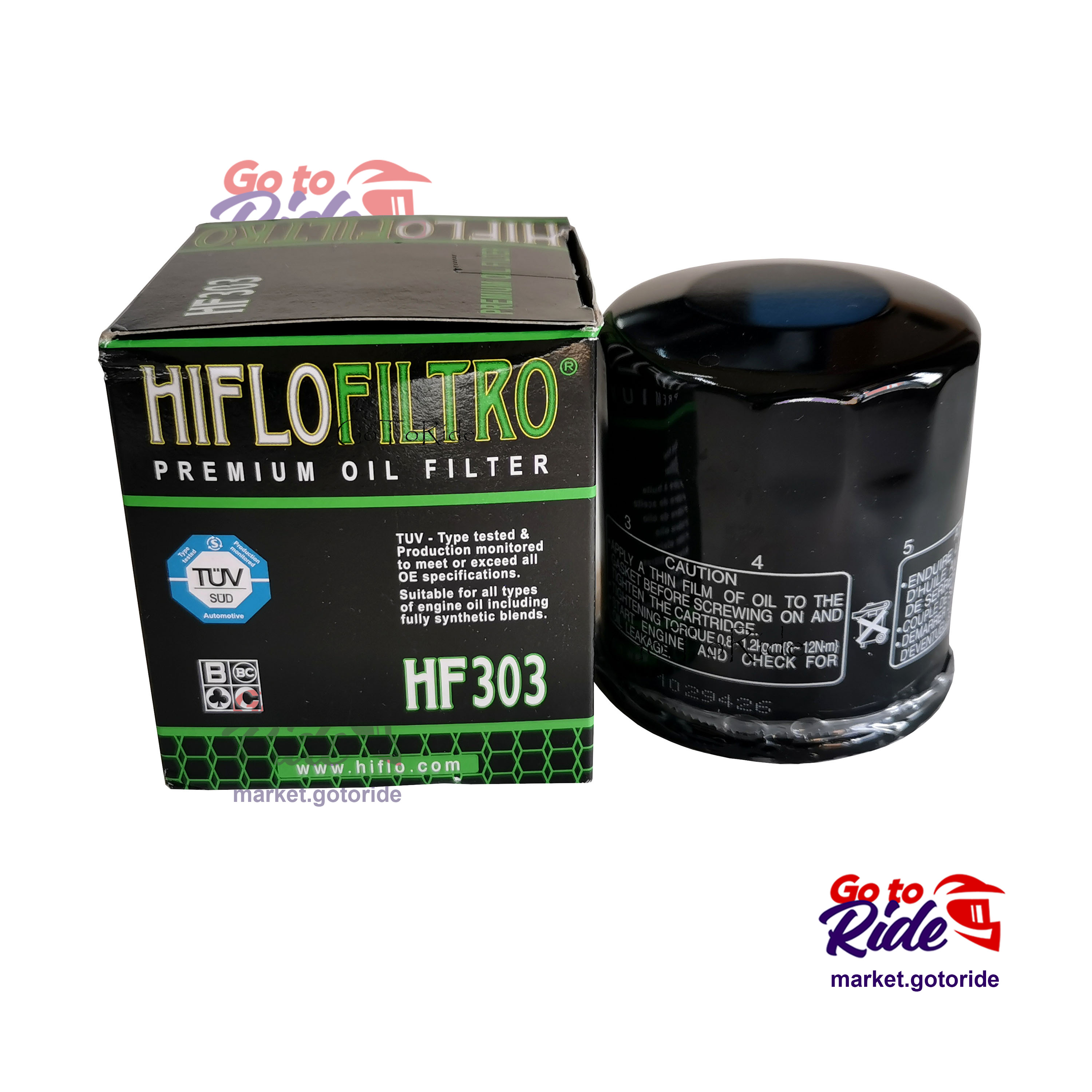 Фильтр масляный HF303 HifloFiltro - мотозапчасть