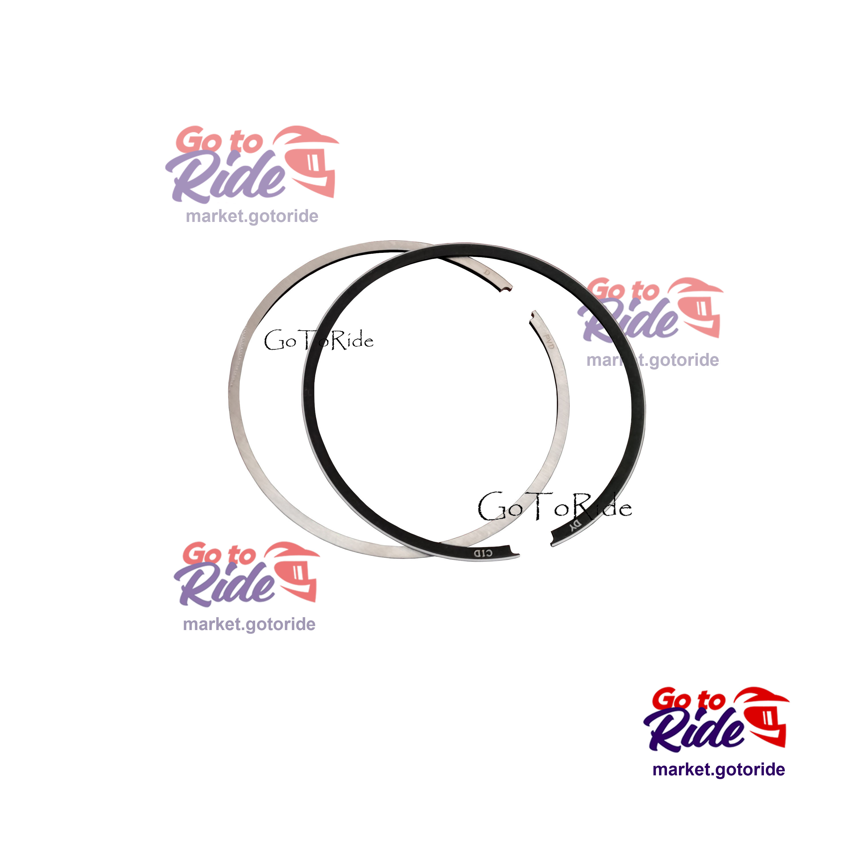 Кольца поршневые (компл. 2шт) GR7 двиг. MT-250 2T OEM (Lanza) SM-PARTS - мотозапчасть