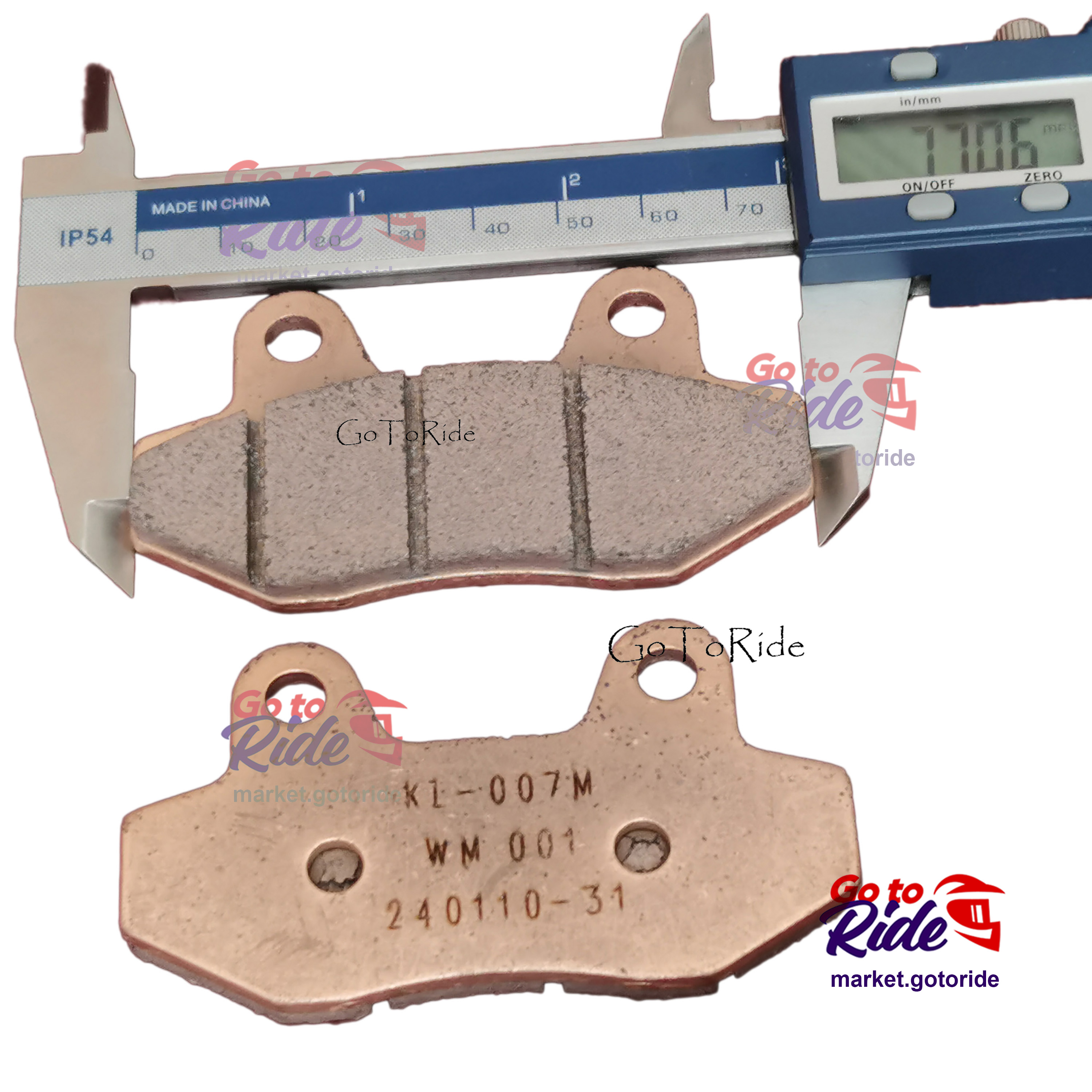 Колодки дискового тормоза передние KAYO T4EN 300 (2024-) SM-PARTS - мотозапчасть