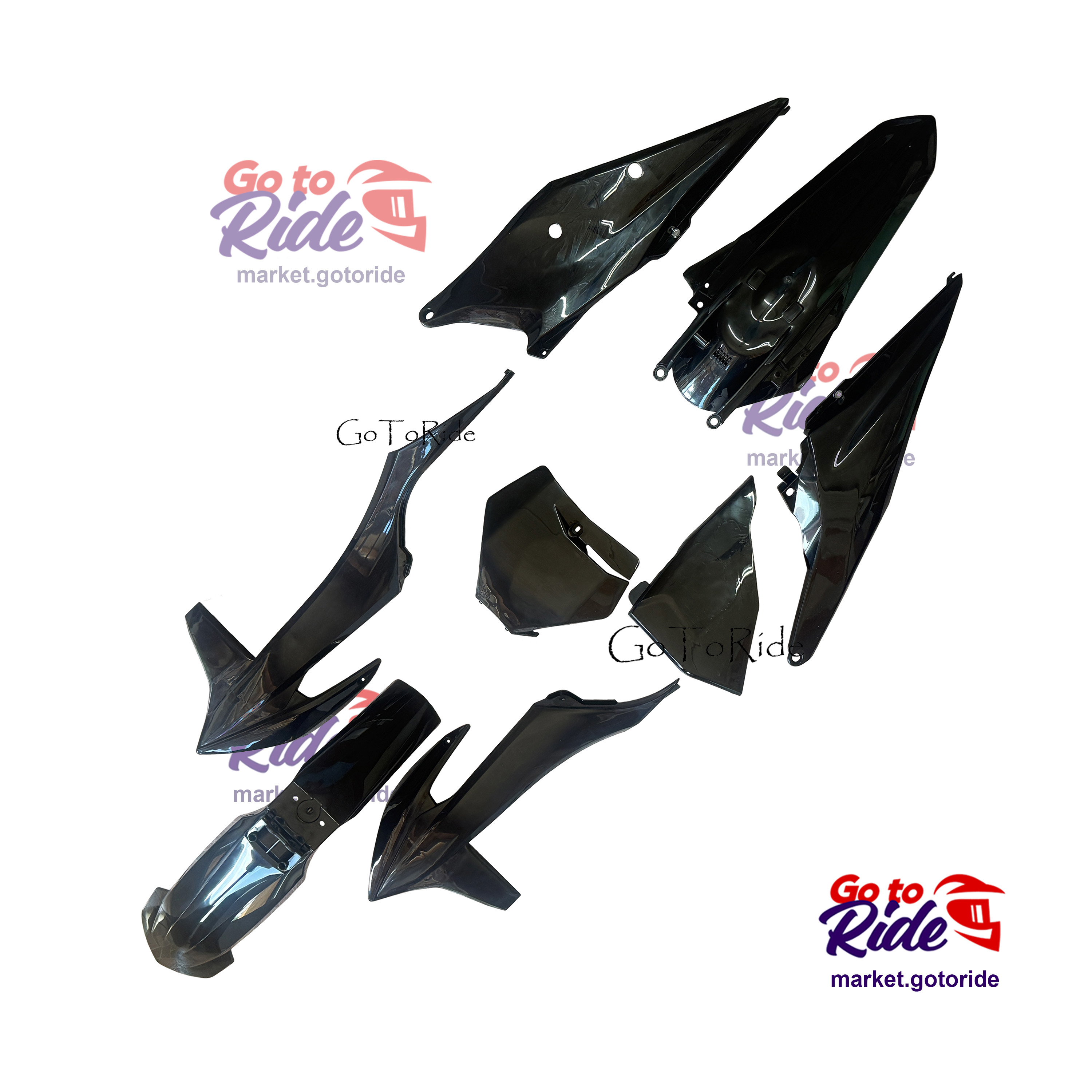Комплект пластика KTM 2020-2022 (черный)  / BSE T5-T11 MoроwеrTO - мотозапчасть