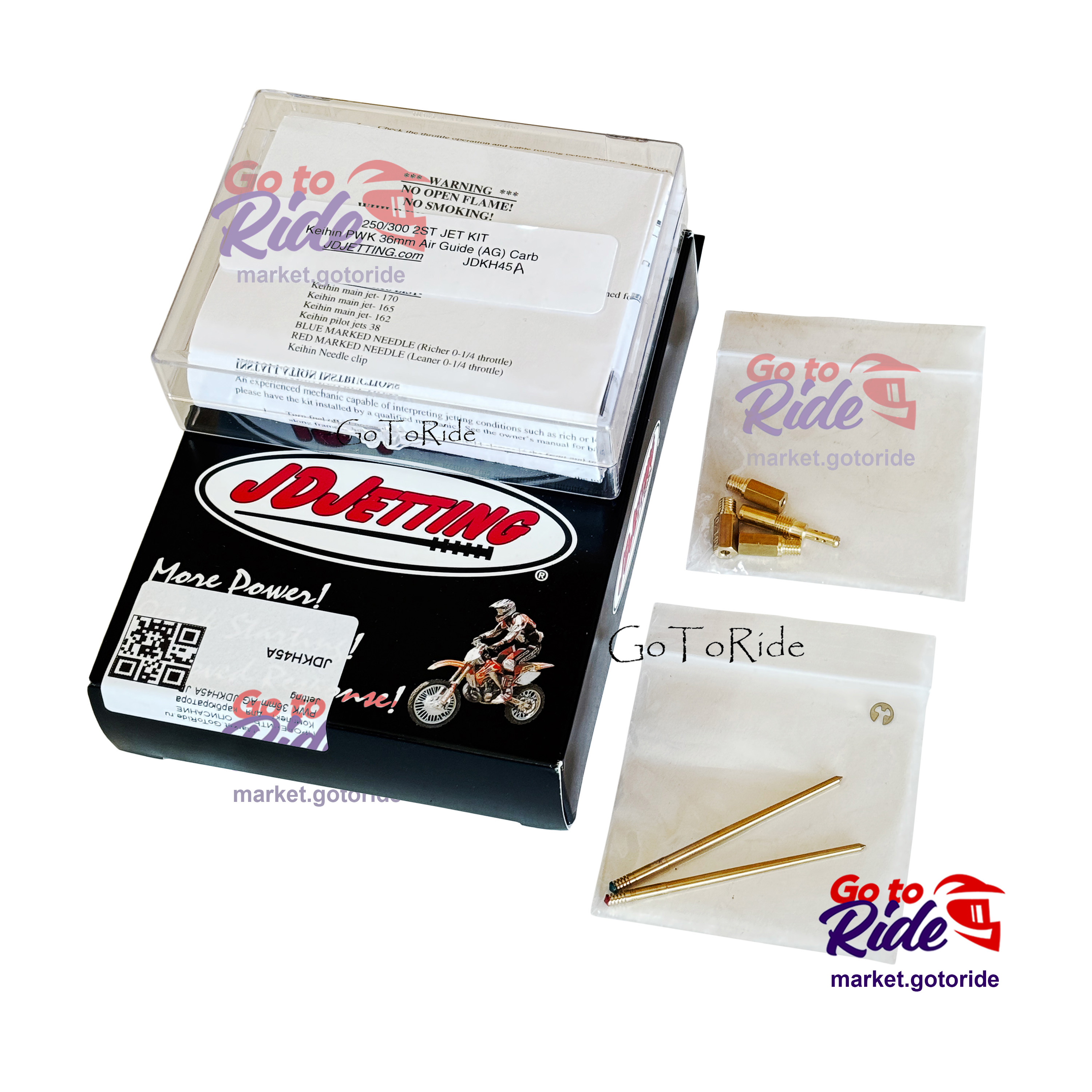 Комплект для карбюратора PWK 36mm AG JDKH45A JD Jetting JD Jetting - мотозапчасть