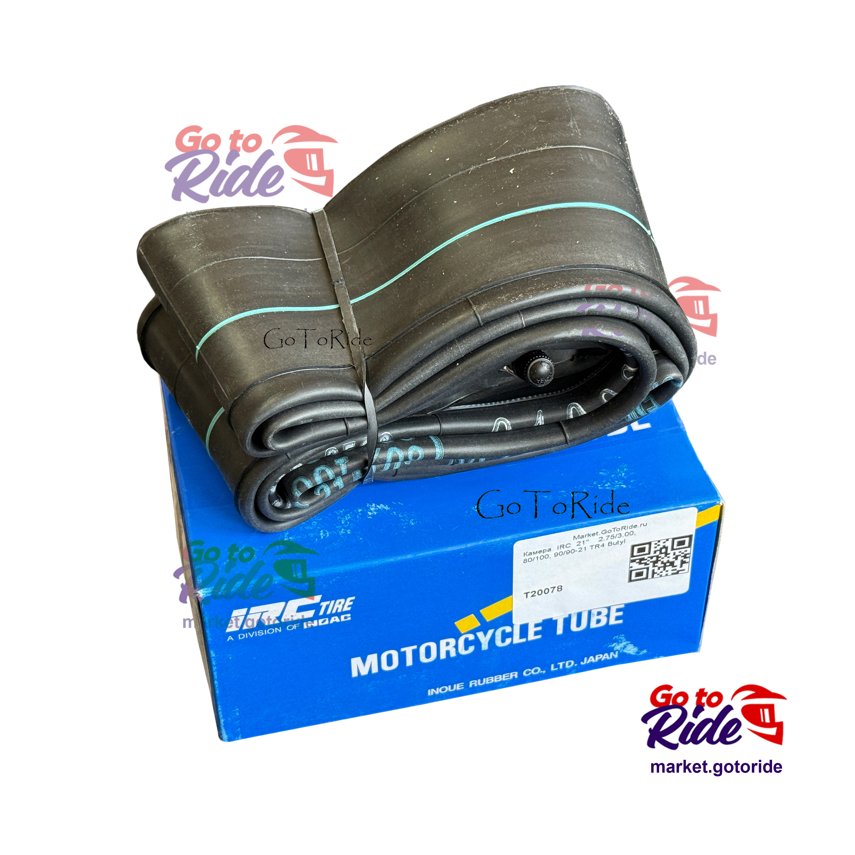 Камера IRC 21"  2.75/3.00, 80/100, 90/90-21 TR4 Butyl IRC - мотозапчасть