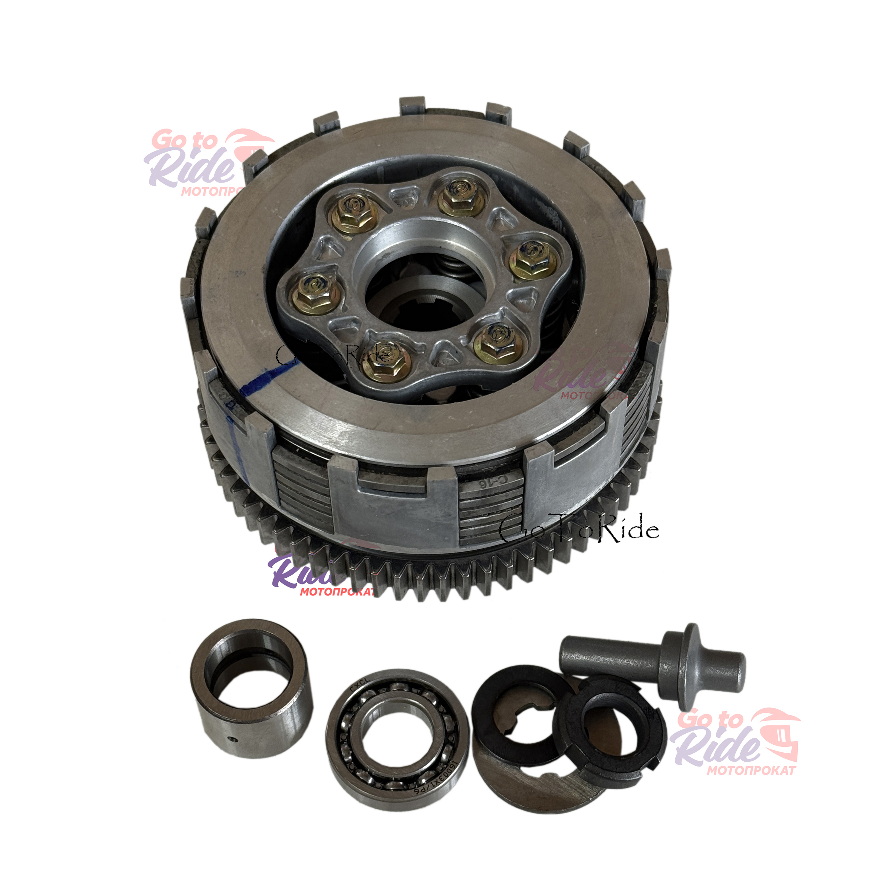 Комплект сцепления YBS300 ( Корзина в сборе ) Loncin - мотозапчасть