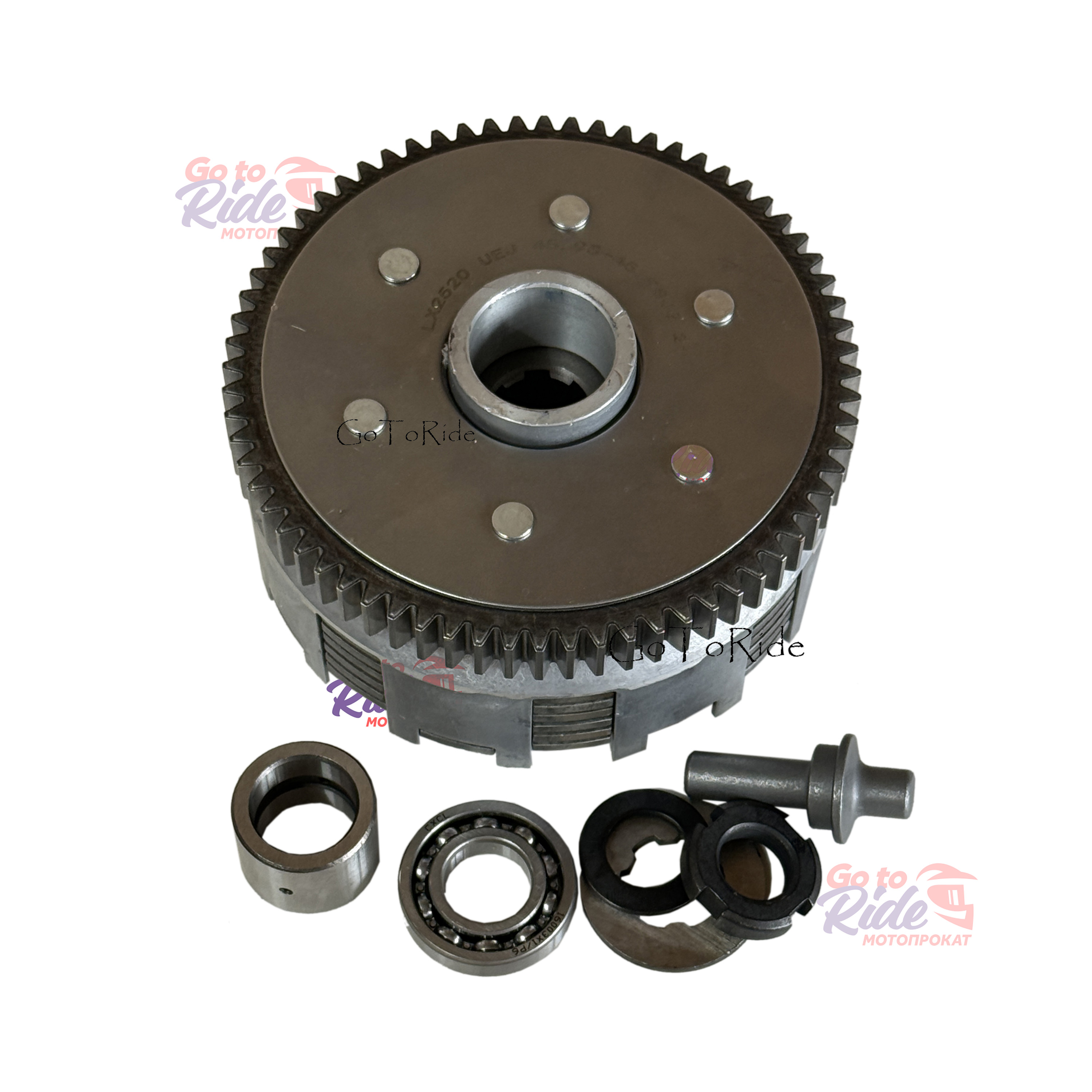 Комплект сцепления YBS300 ( Корзина в сборе ) Loncin - мотозапчасть