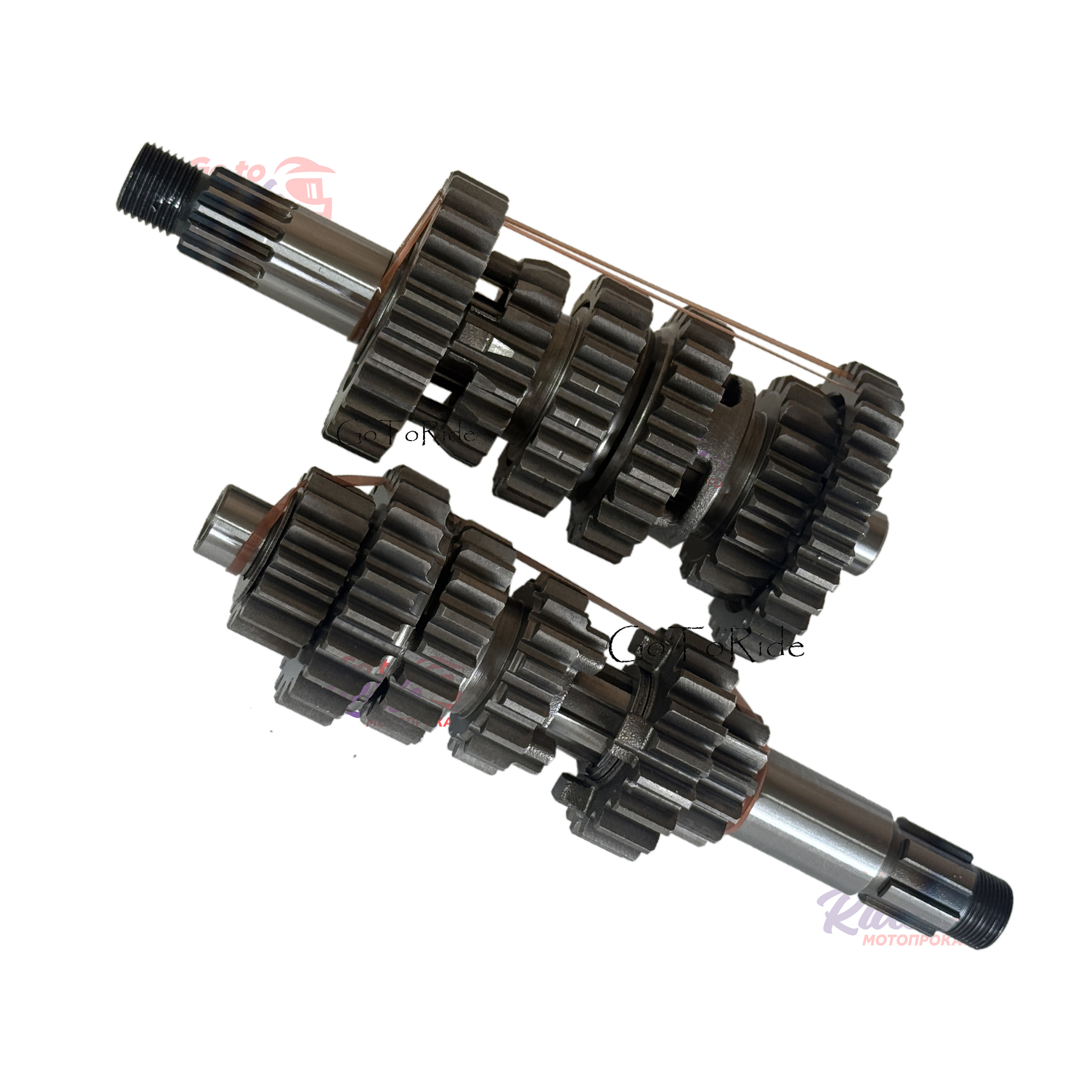 Комплект валов КПП YBS300 176MN 6 передач Loncin - мотозапчасть