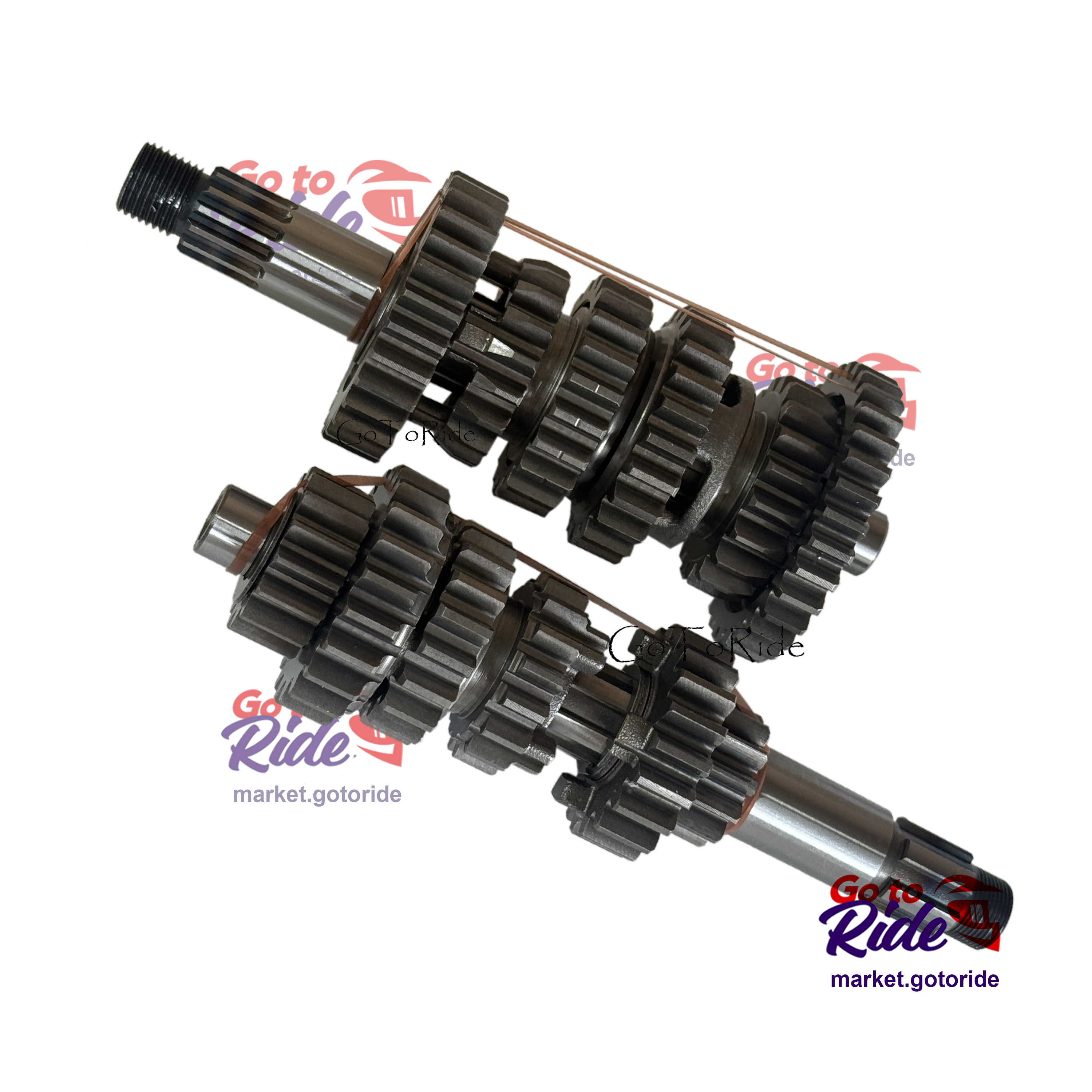 Комплект валов КПП YBS300 176MN 6 передач Loncin - мотозапчасть