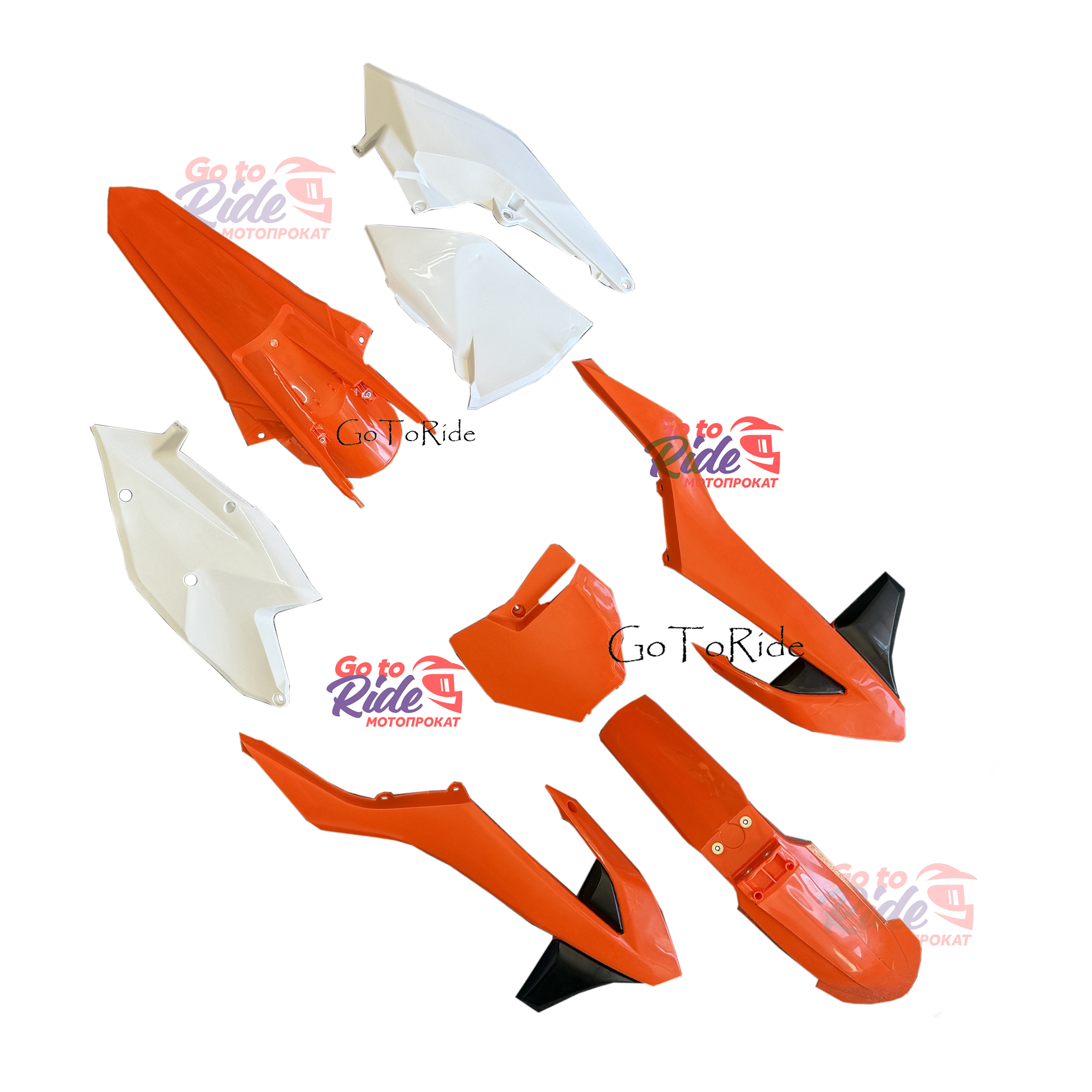 Комплект пластика KTM 2017-2019 ( оранжевый ) OTOM - мотозапчасть