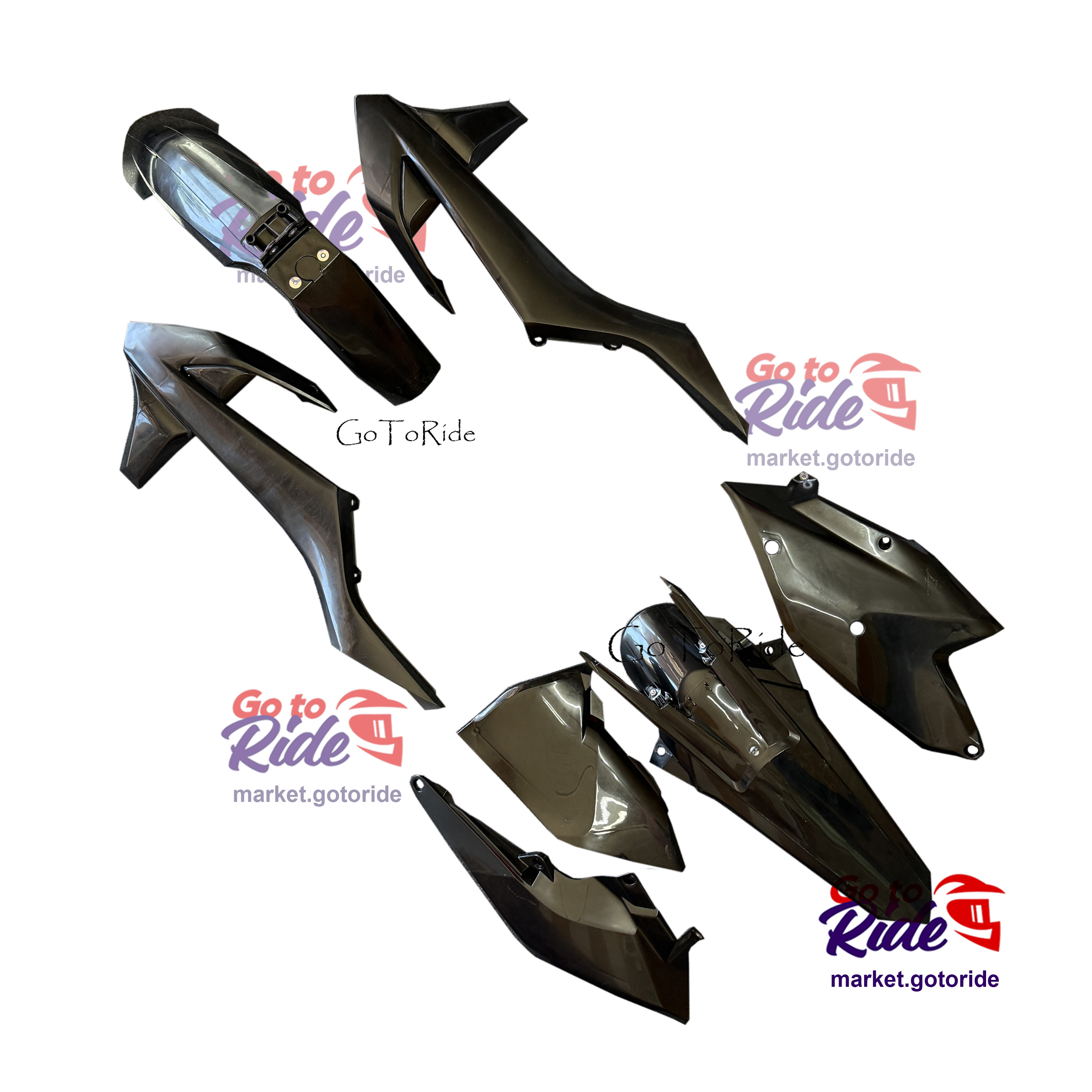 Купить Комплект пластика KTM 2017-2019 ( черный ) OTOM Комплект пластика KTM 2017-2019 ( черный ) OTOM - мотозапчасть