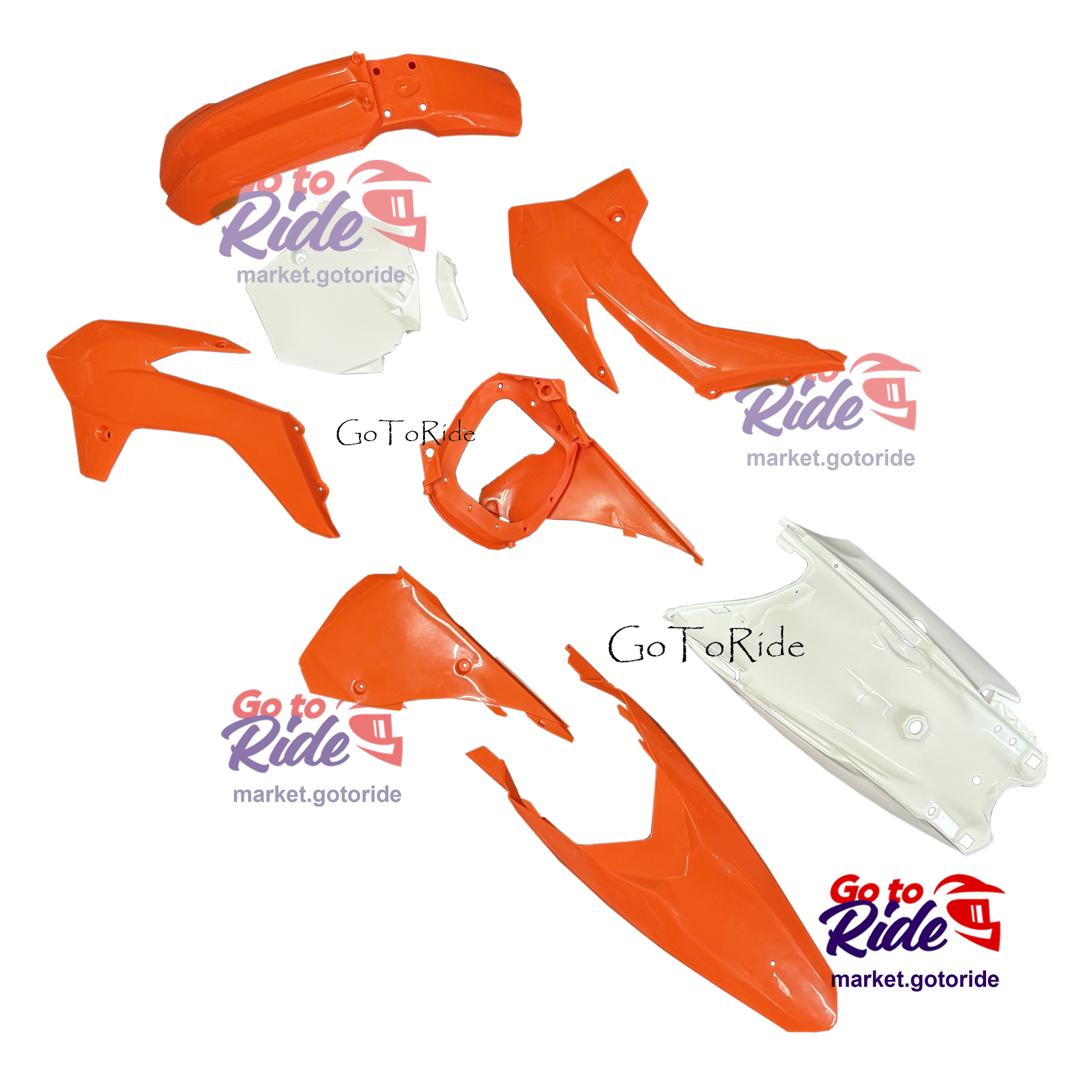 Комплект пластика K5 (оранж) Regulmoto Athlete 250, Kayo k1/t2/t2g GoToRide - мотозапчасть