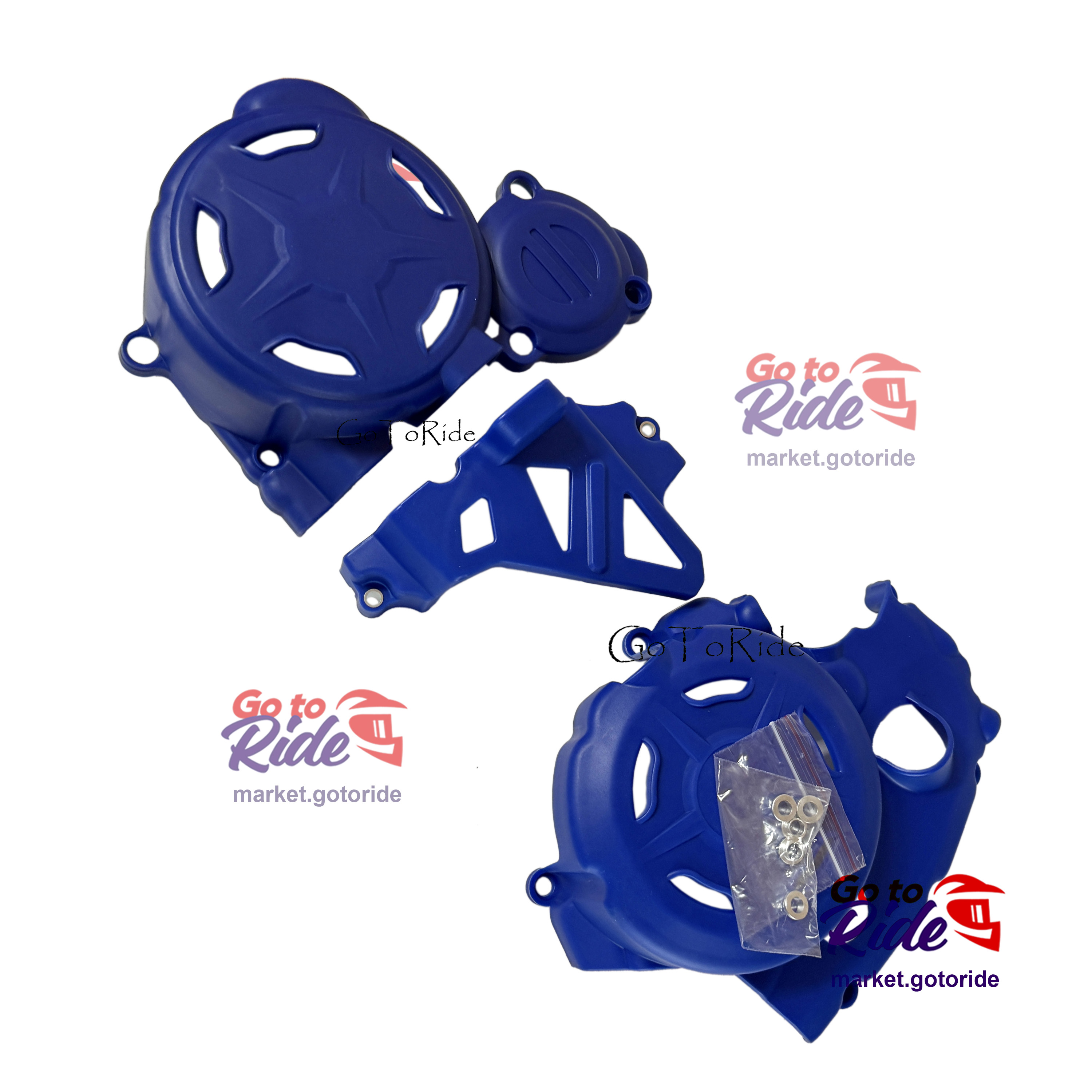 Защита крышек двигателя YBS300 (синяя) Loncin - мотозапчасть