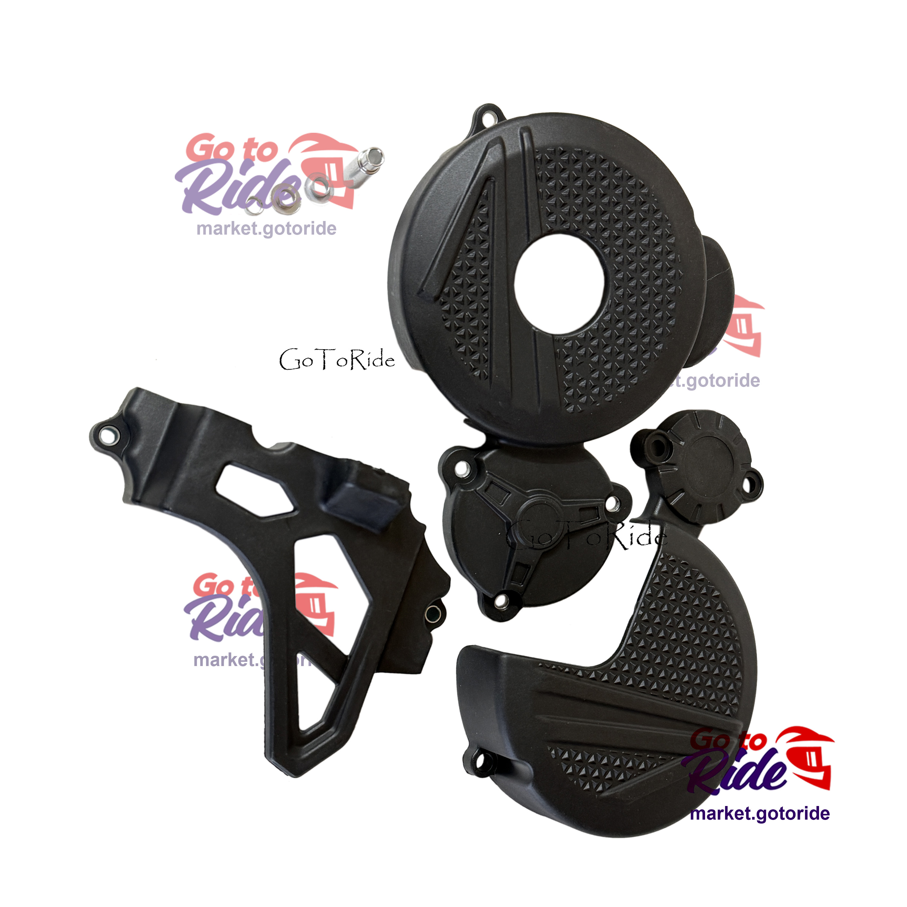 Защита крышек двигателя YB300H (черная) Loncin - мотозапчасть