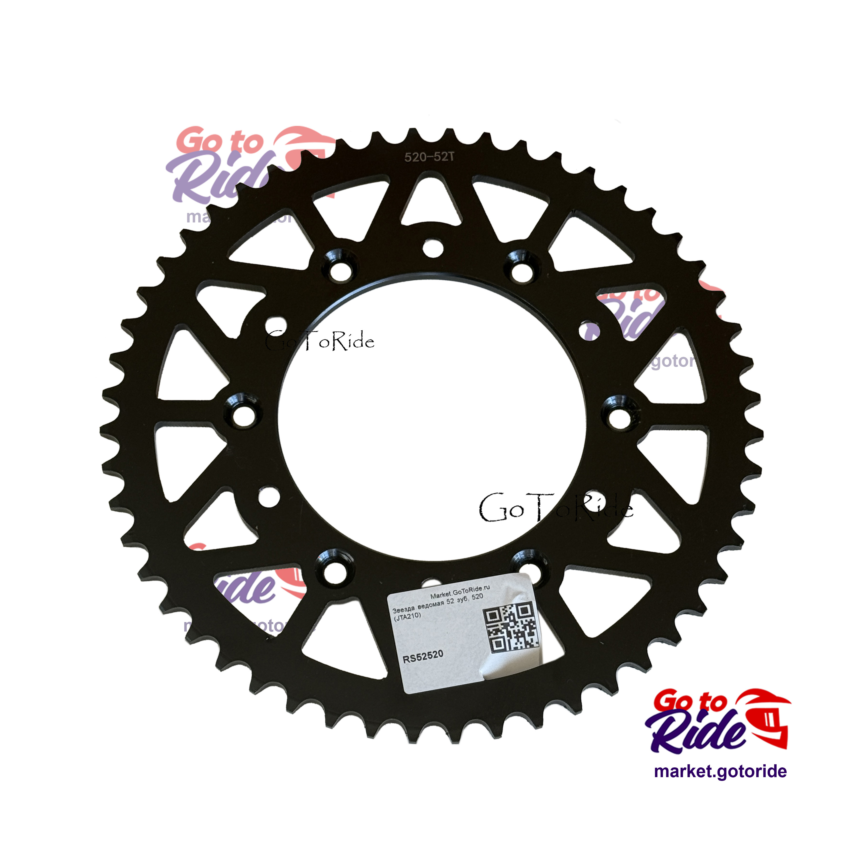 Купить Звезда ведомая 52 зуб, 520 (JTA210) SM-PARTS Звезда ведомая 52 зуб, 520 (JTA210) SM-PARTS - мотозапчасть